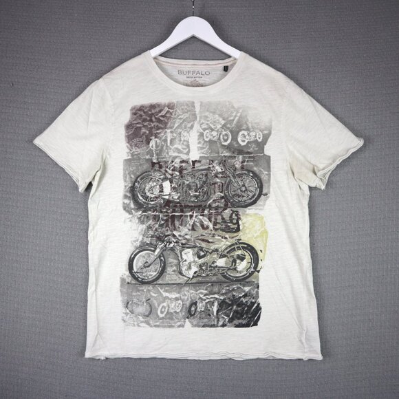 Buffalo David Bitton Y2K Chopper Grunge Tee Mens Large - Picture 1 of 6